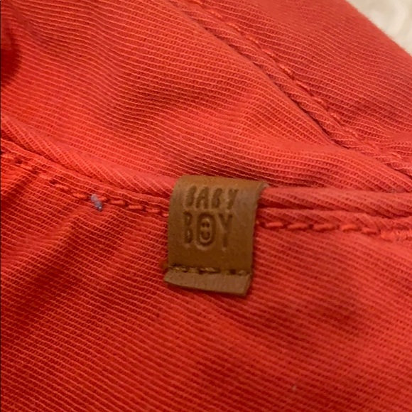 Zara BabyBoy 6/9 month deep orange shorts - Picture 2 of 4